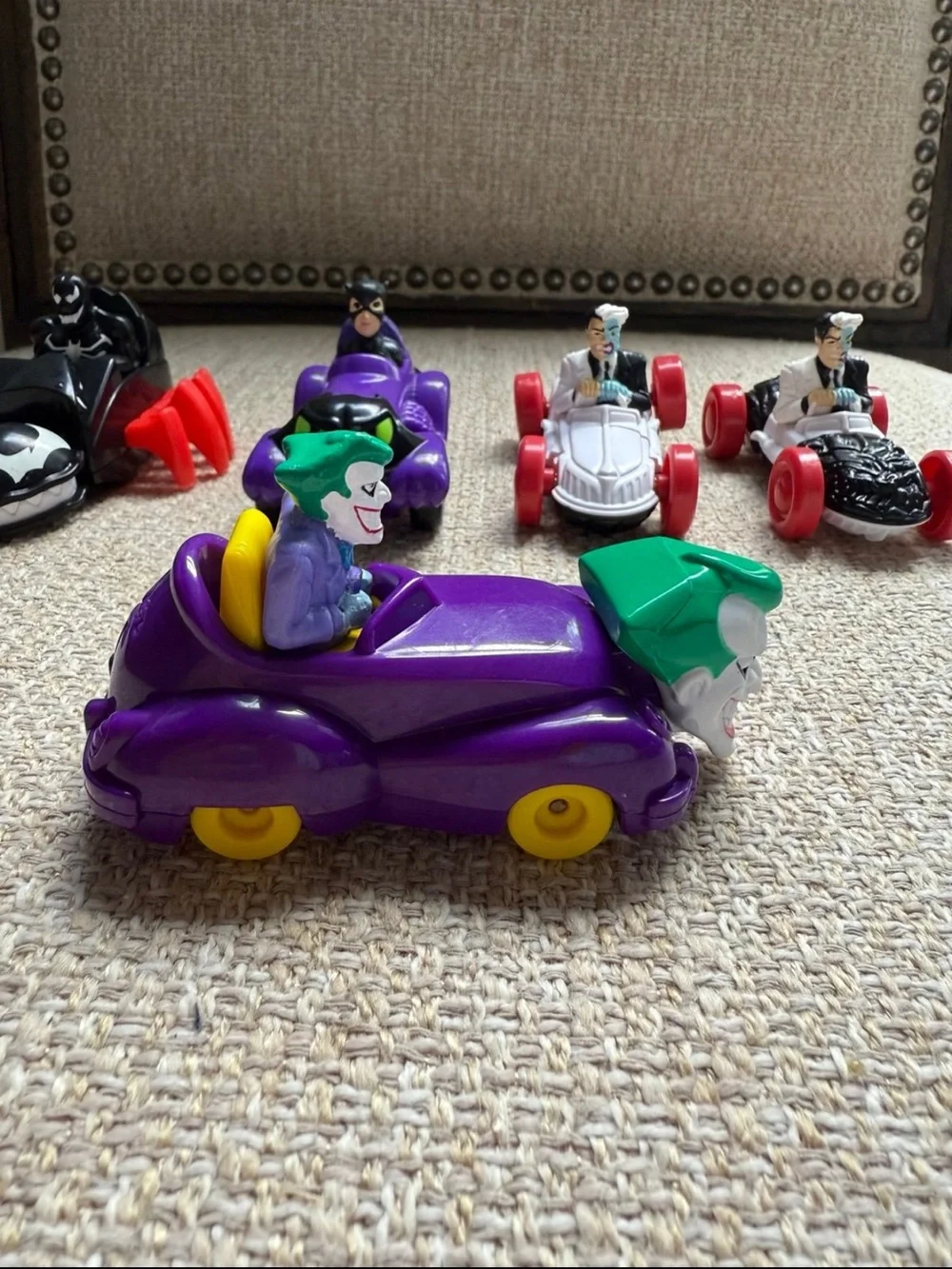 DC Comics Villain Vintage Mini Car Set of 4 1990s DC comics movie McDonalds toys